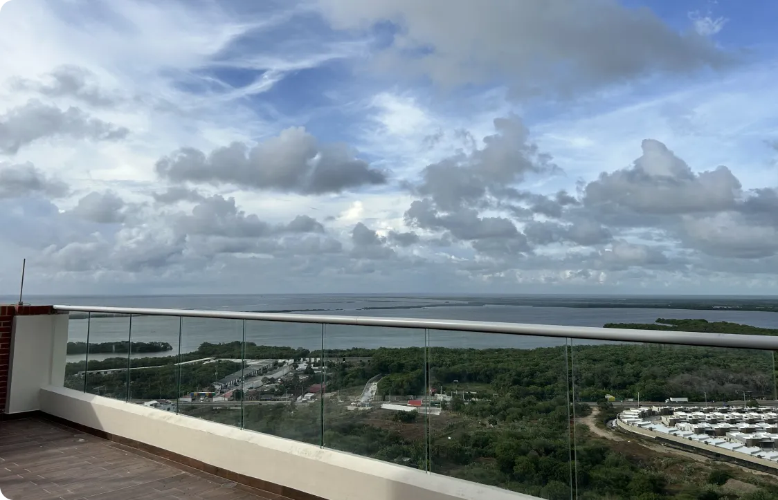 Terraza mirador en último piso